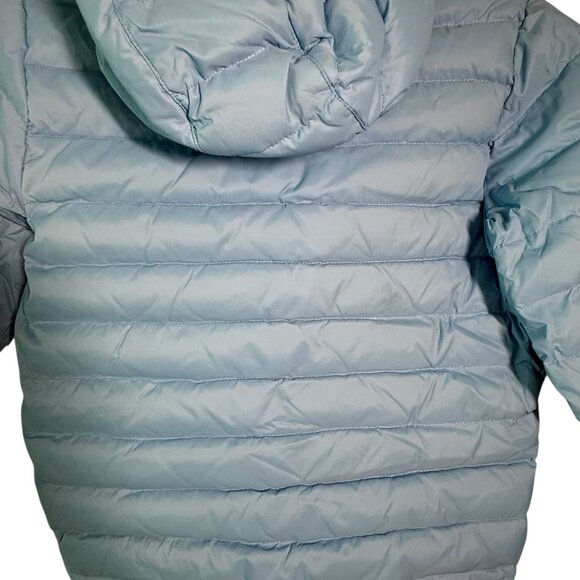 Hanna Andersson Hooded Puffer Jacket For Kids Light Blue Size 12  Warm Outdoor C - Picture 4 of 4